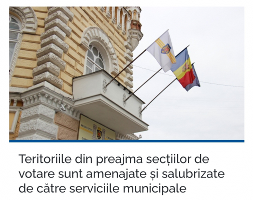 TERITORIILE DIN PREAJMA SECȚIILOR DE VOTARE SUNT AMENAJATE ŞI SALUBRIZATE