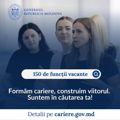 GUVERNUL ANUNȚĂ CONCURSUL PENTRU OCUPAREA A CIRCA 150 DE FUNCȚII PUBLICE VACANTE