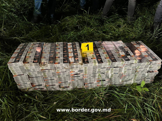 PESTE 14 MII PACHETE CU ȚIGĂRI DE CONTRABANDĂ, DEPISTATE LA FRONTIERĂ MOLDO-ROMAN