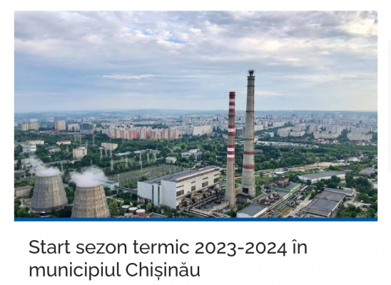 PRIMĂRIA MUNICIPIULUI CHIȘINĂU INFORMEAZĂ CĂ ÎNCEPE SEZONUL DE ÎNCĂLZIRE