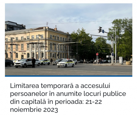 LIMITAREA TEMPORARĂ A ACCESULUI PERSOANELOR ÎN ANUMITE LOCURI PUBLICE