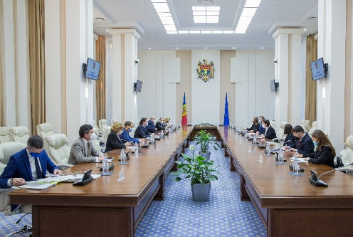 PREMIERUL NATALIA GAVRILIȚA, ÎN DIALOG CU MEMBRII DELEGAȚIEI PARLAMENTULUI EUROPEAN