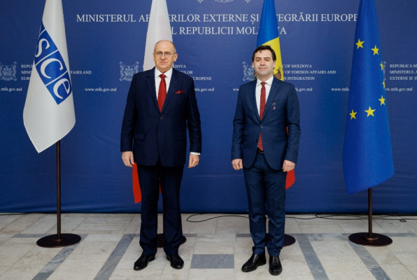 ÎNTREVEDEREA VICEPREMIERULUI NICU POPESCU CU PREȘEDINTELE ÎN EXERCIȚIU AL OSCE