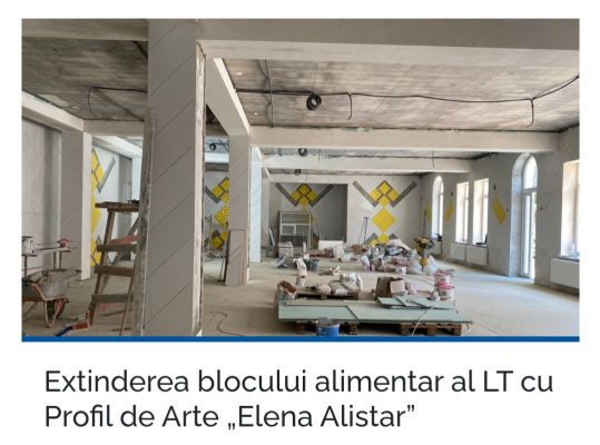 EXTINDEREA BLOCULUI ALIMENTAR AL LT CU PROFIL DE ARTE "ELENA ALISTAR"