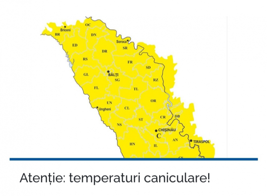 ATENȚIE:TEMPERATURI CANICULARE!
