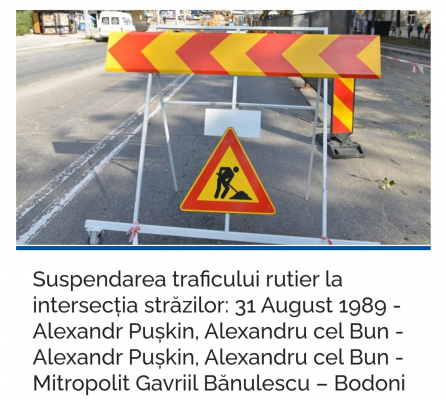 PRIMĂRIA MUNICIPIULUI CHIŞINĂU INFORMEAZĂ