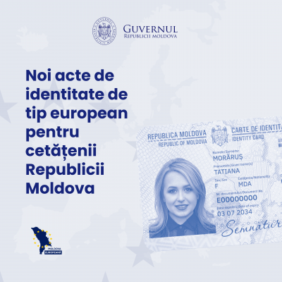 NOI ACTE DE IDENTITATE DE TIP EUROPEAN PENTRU CETĂȚENII RM