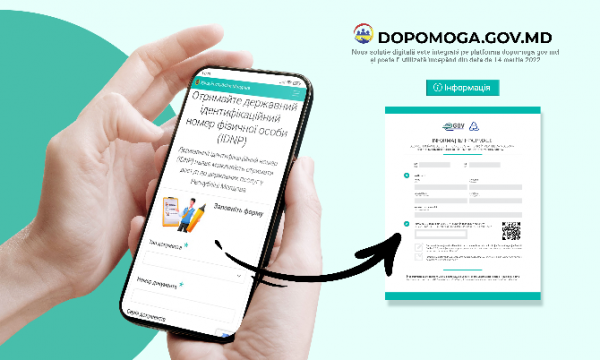 REFUGIAȚII DIN UCRAINA POT OBȚINE NUMĂRUL IDNP ÎN FORMAT DIGITAL