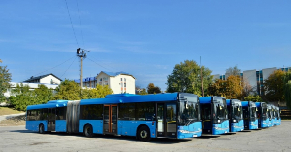 PRIMELE 8 AUTOBUZE SOLARIS URBINO-18 ACHIZIȚIONATE RECENT DIN SUEDIA, AU AJUNS LA CHIȘINĂU