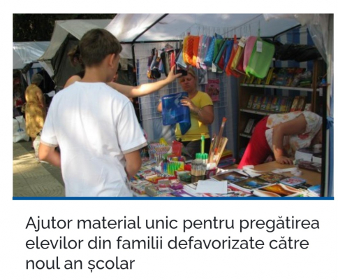 AJUTOR MATERIAL UNIC PENTRU PREGĂTIREA ELEVILOR