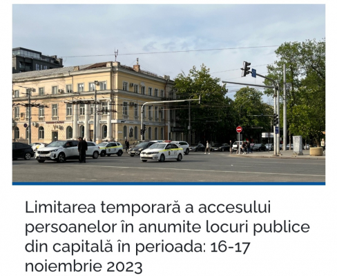 LIMITAREA TEMPORARĂ A ACCESULUI PERSOANELOR ÎN ANUMITE LOCURI PUBLICE