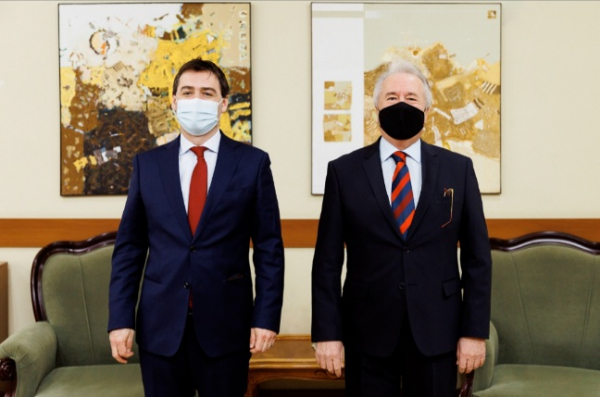 ÎNTREVEDEREA VICEPREMIERULUI NICU POPESCU CU AMBASADORUL TURC GÜROL SÖKMENSÜER