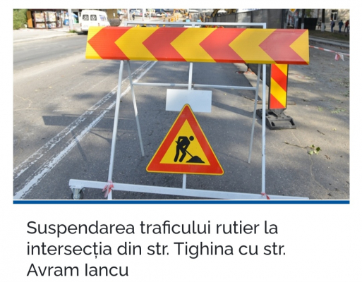 SUSPENDAREA TRAFICULUI RUTIER LA INTERSECȚIA DIN STR. AVRAM IANCU