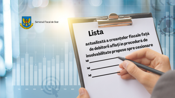 LISTA ACTUALIZATĂ A CREANȚELOR FISCALE FAȚĂ DE DEBITORII AFLAȚI ÎN PROCEDURĂ DE INSOLVABILITATE, PROPUSE SPRE CESIONARE